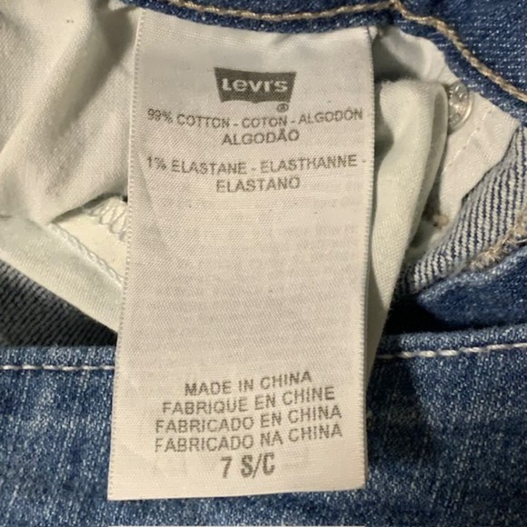 Levis Womens Blue Medium Wash Low Rise Wide Leg Curvy Cut 528 Jeans Size 7 S/C - Picture 5 of 8